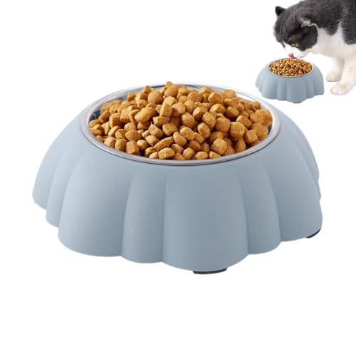 Edelstahl-Futterstation für Haustiere, Katzennäpfe aus Edelstahl, erhöhter Katzenfutter, Katzen-Wassernäpfe, erhöhte Hundefutterschalen, Edelstahl-Kätzchen-Geschirr, Haustierfutter-Wassernäpfe von Ghjkldha