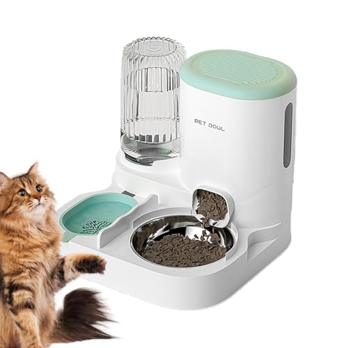 Futterspender und Wasserspender Set für Haustiere, Automatisches Futter- und Wasserspender-Kit mit großer Kapazität, ideal für Hunde, Katzen und Kaninchen, automatische Futter- und von Ghjkldha