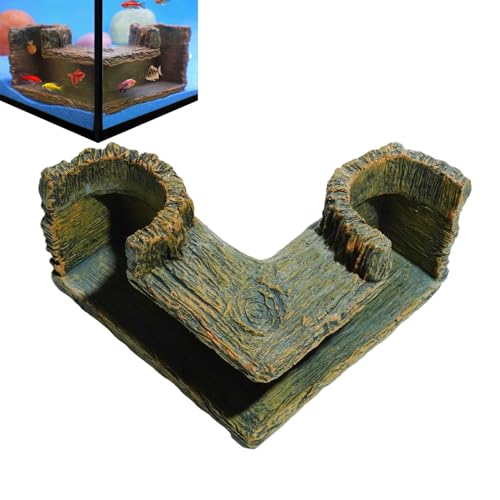 Garnelentunnel, Aquarium-Dekoration, Aquarium-Zubehör, 2,76 Zoll, Harz, Tierruhe, Lebensraum mit sicherem Material und natürlichem Aussehen, für Wasserhaustiere, Tankzucht, für drinnen und draußen von Ghjkldha