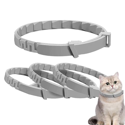 Ghjkldha Beruhigendes Halsband für Katzen | Katzen-Pheromon-Halsband | Beruhigendes Halsband zum Stressabbau mit Langzeitwirkung | Verstellbares Set zur Linderung von Stress bei Katzen von Ghjkldha