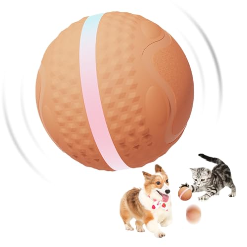 Ghjkldha Bewegliches Hundespielzeug, Automatisches Bewegliches Ballspielzeug für Hund, Haustier Hund Kauspielzeug, Smart Pet Hundeball Interaktiv, Hinterhof Hundespielzeug, Park Hundespielzeug, Garten von Ghjkldha