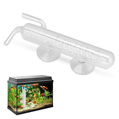 Ghjkldha Bubble Recorder, Spirale CO2 Bubble Kohlendioxid Messgerät, hochtransparentes Kristallglas Fisch CO2 Externe Messgerät für Wassertank Aquarium von Ghjkldha