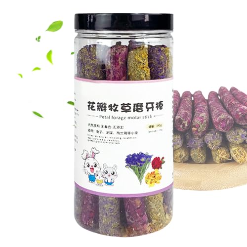 Ghjkldha Bunny Chew Sticks, Healthy Small Animal Chew Sticks, Interactive Teeth Grinding Toys Portable Compact Versatile Ideal for Squirrels and Chinchillas, 6.7x15cm/2.64x5.91 Inches von Ghjkldha