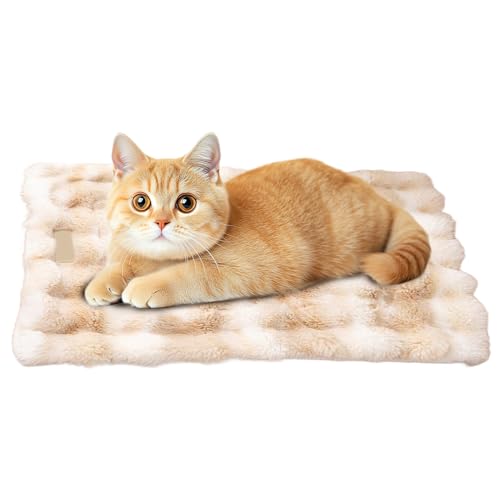Ghjkldha Cat Mat, 19.69 Inches Warm Washable Pet Sleeping Bed for Small Dogs and Cats, Soft Floor Cover with Removable Sheet, Pet Accessory for Bedside Travel Outdoor Car Room Camping Couch Chair von Ghjkldha