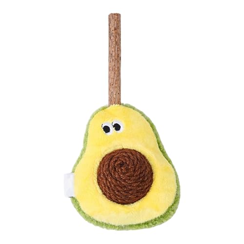 Ghjkldha Cat Plush Toy, Avocado Shaped Teething Chew Ball, Interactive Pet Toy Kittens, Exercise and Chewing Fun, 3.54x2.36x7.48 Inches, Perfect for Teething and Playtime Ghjkldha Cat Plush Toy, Avocado Shaped Teething Chew Ball, Interactive Pet Toy Kittens, Exercise and Chewing Fun, 3.54x2.36x7.48 Inches, Perfect for Teething and Playtime von Ghjkldha