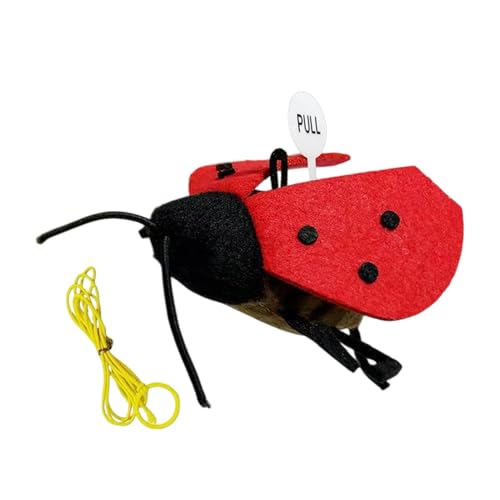 Ghjkldha Cat Toy, Sound Cat Ladybug Teaser, Hangable Interactive Game, Vibration Sensing, Entertainment Activity with Catnip Infusions for Kittens and Cats, 3.54x2.36 Inches von Ghjkldha