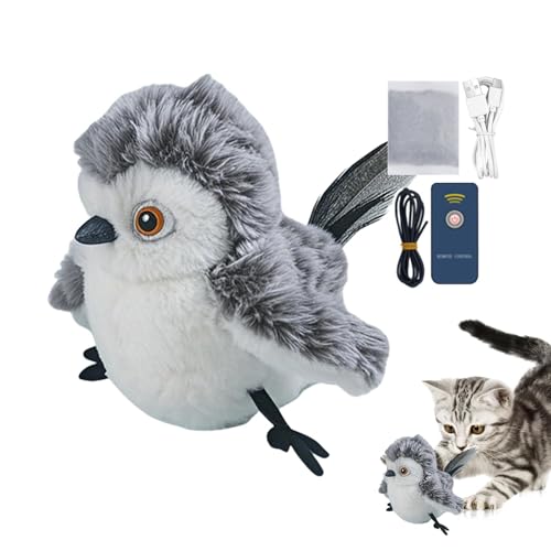 Ghjkldha Cat Toys Flapping Bird, Cat Toys Realistic Interactive Toys, Realistic Flapping Bird Cat Toys, Interactive Toys for Playful Kittens, Includes Catnip for Fun and Engagement Ghjkldha Cat Toys Flapping Bird, Cat Toys Realistic Interactive Toys, Realistic Flapping Bird Cat Toys, Interactive Toys for Playful Kittens, Includes Catnip for Fun and Engagement von Ghjkldha