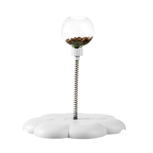 Ghjkldha Cat Turntable Toy, Detachable Feeder Dispenser, Spring Rod Treat, PP Stainless Steel Construction, 9.06x10.24 inches, for Interactive Ball, Indoor Entertainment, Training Ghjkldha Cat Turntable Toy, Detachable Feeder Dispenser, Spring Rod Treat, PP Stainless Steel Construction, 9.06x10.24 inches, for Interactive Ball, Indoor Entertainment, Training von Ghjkldha