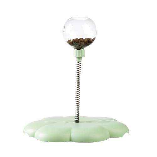 Ghjkldha Cat Turntable Toy, Detachable Feeder Dispenser, Spring Rod Treat, PP Stainless Steel Construction, 9.06x10.24 inches, for Interactive Ball, Indoor Entertainment, Training Ghjkldha Cat Turntable Toy, Detachable Feeder Dispenser, Spring Rod Treat, PP Stainless Steel Construction, 9.06x10.24 inches, for Interactive Ball, Indoor Entertainment, Training von Ghjkldha