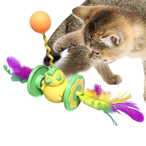 Ghjkldha Cat Wand Toys, Cute Feather Tilting Doll Chick Shape, Interactive Ball Pet Toy, 9.25x5.51x2.56 inches, Secure and Fun Enrichment Toy for Indoor Playtime Ghjkldha Cat Wand Toys, Cute Feather Tilting Doll Chick Shape, Interactive Ball Pet Toy, 9.25x5.51x2.56 inches, Secure and Fun Enrichment Toy for Indoor Playtime von Ghjkldha