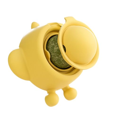 Ghjkldha Catnip Balls, Interactive Chew Toy, Lick Safe Adhesive Design, Teeth Cleaning Support, Rotating Fun, Green, Convenient for Kittens and Cats, Wall & Door Mount Entertainment Ghjkldha Catnip Balls, Interactive Chew Toy, Lick Safe Adhesive Design, Teeth Cleaning Support, Rotating Fun, Green, Convenient for Kittens and Cats, Wall & Door Mount Entertainment von Ghjkldha