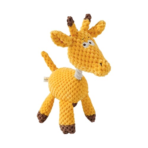 Ghjkldha Dog chew Plush Toy, Squeaky Interactive pet Toy, bite Resistant Soft Plush Animal 20x9x9cm, Sturdy Teeth Cleaning aid, for Indoor Play Stress Relief Training von Ghjkldha