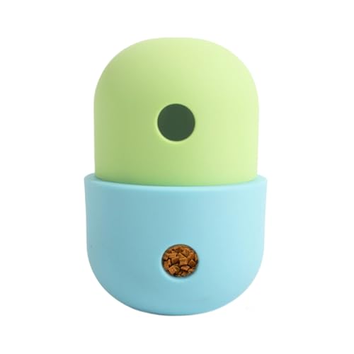 Ghjkldha Food Dispensing Dog Toy, Silicone Teething Cleaning Ball, 8x7.3x11.7cm, Treat Puzzle Toy, Slow Feeder Training, Interactive Chew for Small, Medium, Large Dogs, Pet Supplies von Ghjkldha