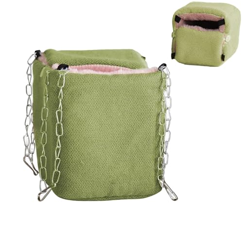 Ghjkldha Hamster-Hängematte für Käfig | Kleine Haustier-Hängematte | Hamster-Hängebett | Gemütliche Hamster-Hängematte für Kleintiere, Käfighängematte für Hamster, Plüsch-Hamster-Hängematte von Ghjkldha