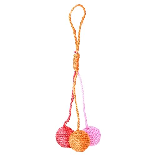 Ghjkldha Hangable Cat Scratching Ball, Sisal Cat Scratching Toy, Interactive Cat Ball, Pet Shop Cats Scratching Toy, Multifunctional Relaxing Game for Pet Shop and Cattery von Ghjkldha