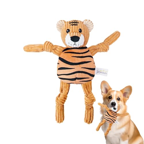 Ghjkldha Haustier-Plüsch-Hundespielzeug – Hundespielzeug aus Plüsch, Kauspielzeug in Tierform, quietschendes Kauspielzeug für Hunde von Ghjkldha