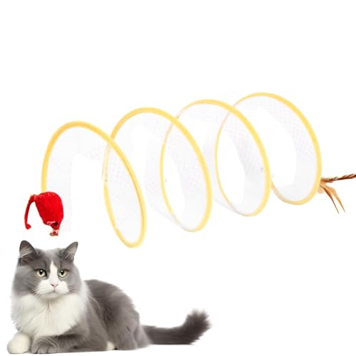 Haustier-Tunnelschlauch – Indoor-Katzentunnel-Spielzeug, faltbares Haustier-Abenteuer-Tunnel-Spielzeug für Katzen, Hunde und kleine Haustiere, wiederverwendbares Haustier-Tunnelbett Haustier-Tunnelschlauch – Indoor-Katzentunnel-Spielzeug, faltbares Haustier-Abenteuer-Tunnel-Spielzeug für Katzen, Hunde und kleine Haustiere, wiederverwendbares Haustier-Tunnelbett von Ghjkldha