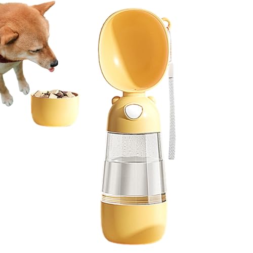 Hund Wasserspender für Reisen | Auslaufsichere Abnehmbare Wasserflasche | Ergonomischer Wasserspender für Kleine Große Mittlere Hunde, Lebensmittelqualität Wasserflasche zum Spazierengehen von Ghjkldha