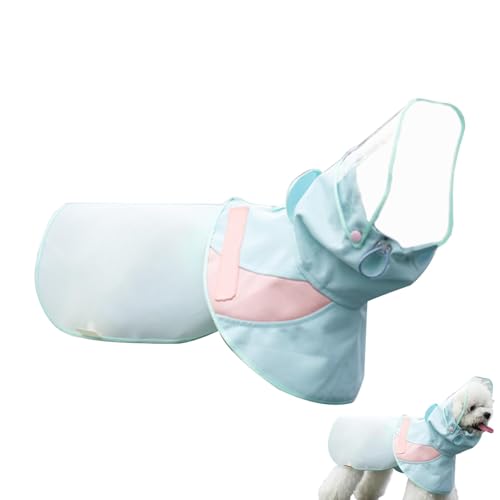 Ghjkldha Hunderegenjacke, wasserdichte Haustier-Regenmäntel, Poncho-Kapuze, Hunderegenmantel, Regenmantel für Hunde, Hunderegenmantel, Hunderegenponcho Französische Bulldogge, Regenmantel, Terrier von Ghjkldha