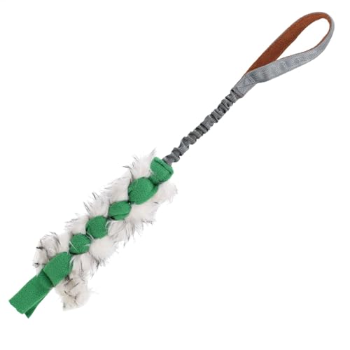 Ghjkldha Hundespielzeug-Seil, interaktives elastisches Seil-Kauspielzeug, 73 x 67 x 83 cm, Tauziehen, leichtes und tragbares Design, perfekt für kleine, mittelgroße und große Haustiere, Grün, Gelb von Ghjkldha