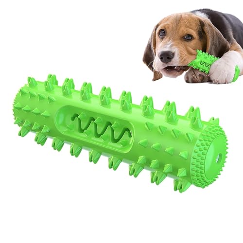 Ghjkldha Hundespielzeug aus Gummi, unzerstörbar, quietschend, interaktives Hundespielzeug, quietschender Stab, robustes Kauspielzeug für Zahngesundheit, interaktives Gummi-Welpenspielzeug von Ghjkldha