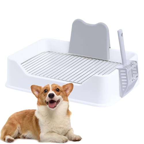 Hundetoilette | Netz-Töpfchen für den Innenbereich, Hundetraining, Hundetoilette, Töpfchentrainer, Welpen-Pad-Halter, mit abnehmbarem Gitter und Schutzwand Hundetoilette | Netz-Töpfchen für den Innenbereich, Hundetraining, Hundetoilette, Töpfchentrainer, Welpen-Pad-Halter, mit abnehmbarem Gitter und Schutzwand von Ghjkldha
