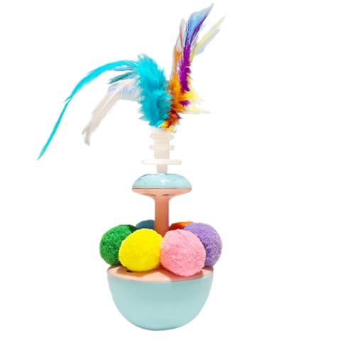 Ghjkldha Interactive Cat Toy, Feather Play Ball, Teaser Ball, Engaging Pet Entertainment, Portable Selftoy for Kitten Exercise and Outdoor Fun, 7.48x2.76x2.76 inches Ghjkldha Interactive Cat Toy, Feather Play Ball, Teaser Ball, Engaging Pet Entertainment, Portable Selftoy for Kitten Exercise and Outdoor Fun, 7.48x2.76x2.76 inches von Ghjkldha