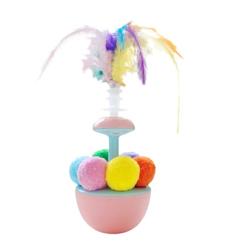 Ghjkldha Interactive Cat Toy, Feather Play Ball, Teaser Ball, Engaging Pet Entertainment, Portable Selftoy for Kitten Exercise and Outdoor Fun, 7.48x2.76x2.76 inches Ghjkldha Interactive Cat Toy, Feather Play Ball, Teaser Ball, Engaging Pet Entertainment, Portable Selftoy for Kitten Exercise and Outdoor Fun, 7.48x2.76x2.76 inches von Ghjkldha
