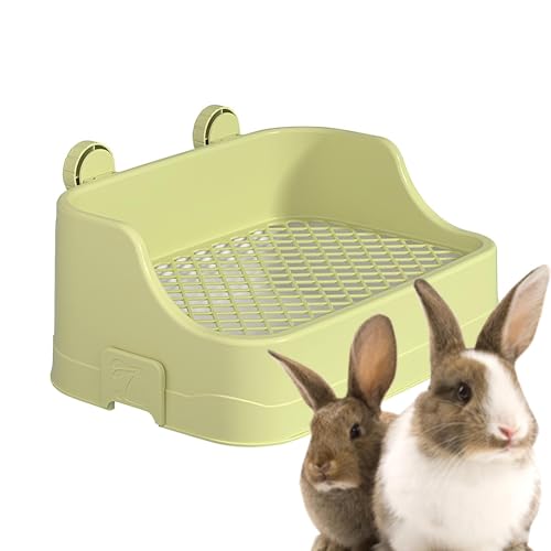 Kaninchentoilette | Große Kapazität Käfig Haustier Toilette | baumelnde Katzentoilette für Zuhause, geteilter Töpfchentrainer für Chinchillas, Rennmäuse Kaninchentoilette | Große Kapazität Käfig Haustier Toilette | baumelnde Katzentoilette für Zuhause, geteilter Töpfchentrainer für Chinchillas, Rennmäuse von Ghjkldha