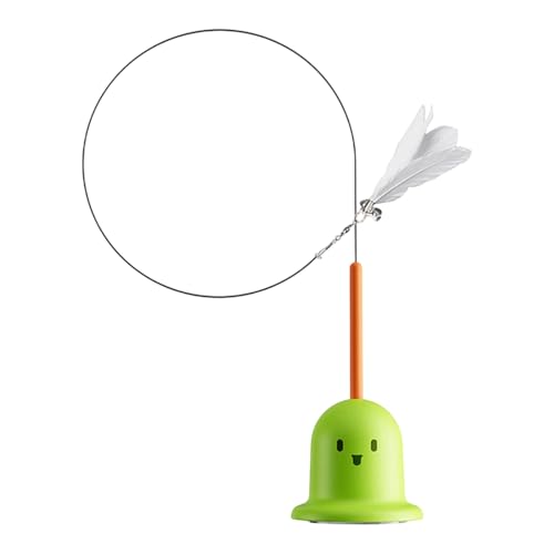 Ghjkldha Katzen-Spielstab, interaktives Federspielzeug, Saugnapf, Kätzchen-Trainer, 8,5 x 76 cm, Glockenbefestigung, tragbarer Spaß für Katzen, perfekt für Indoor-Spielen und aktive Übungen Ghjkldha Katzen-Spielstab, interaktives Federspielzeug, Saugnapf, Kätzchen-Trainer, 8,5 x 76 cm, Glockenbefestigung, tragbarer Spaß für Katzen, perfekt für Indoor-Spielen und aktive Übungen von Ghjkldha