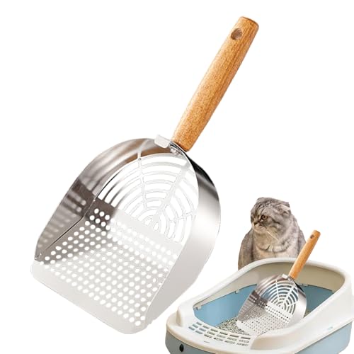 Ghjkldha Katzenschaufel, Katzenklo aus Edelstahl, tragbares Reinigungs-Siebwerkzeug, ergonomischer langer Griff, Edelstahl-Material, ideal für Zuhause, Reisen, Innenbereich Ghjkldha Katzenschaufel, Katzenklo aus Edelstahl, tragbares Reinigungs-Siebwerkzeug, ergonomischer langer Griff, Edelstahl-Material, ideal für Zuhause, Reisen, Innenbereich von Ghjkldha