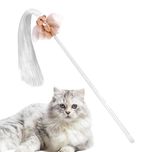 Ghjkldha Katzenstab-Spielzeug für Indoor-Katzen, niedlicher interaktiver Kätzchenstab, Jagd, Haustierstab, Spielzeug, interaktives Katzenspielzeug mit Quaste für Indoor-Kätzchen-Übungen, Spielen Ghjkldha Katzenstab-Spielzeug für Indoor-Katzen, niedlicher interaktiver Kätzchenstab, Jagd, Haustierstab, Spielzeug, interaktives Katzenspielzeug mit Quaste für Indoor-Kätzchen-Übungen, Spielen von Ghjkldha
