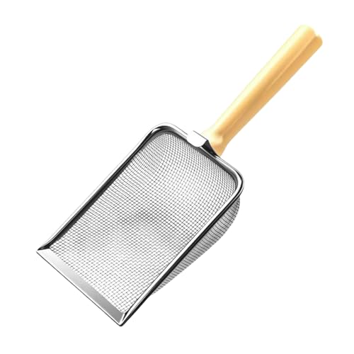 Ghjkldha Katzenstreuschaufel, Metallschaufel, bequemer Griff, Edelstahlschaufel, Kätzchen, Kotheber für mehrere Katzen, Haushalt, Hühnerstall, Kleintiere von Ghjkldha