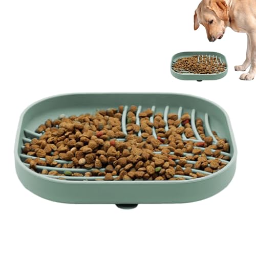 Langsamer Futterspender für Hunde, Anti-Erstickungs-Leckmatte, Silikon-Hundefutter, Labyrinth-Geschirr mit Saugnäpfen, spülmaschinenfest, langsamer Futternapf für kleine, mittelgroße und Langsamer Futterspender für Hunde, Anti-Erstickungs-Leckmatte, Silikon-Hundefutter, Labyrinth-Geschirr mit Saugnäpfen, spülmaschinenfest, langsamer Futternapf für kleine, mittelgroße und von Ghjkldha
