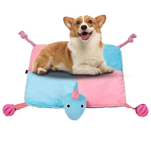 Ghjkldha Leckerlimatte, Welpenmatte für langsames Füttern, interaktive Futtermatte, Futterspender Teppich Hunde, (Polyester, Baumwolle, Gummi) Hundetraining und Stressabbau Fußmatte für Hunde von Ghjkldha