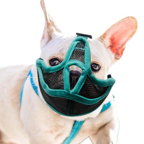 Ghjkldha Mundbedeckung für Hunde - Mundnetzabdeckung für Hund - Wiederverwendbarer Mundschutz gegen Beißen, Antibellen und Lecken, Haustier-Maulkorb ohne Bellen für kleine und große Hunde von Ghjkldha
