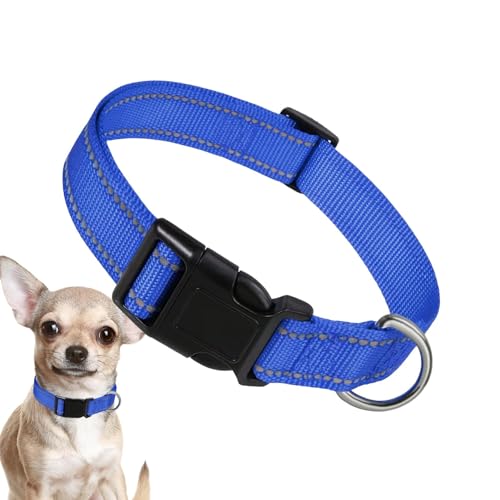 Ghjkldha Nylon Hundehalsband, Hund Komfort Halsband, Nylon Hundehalsband, Hund Komfort Halsband Atmungsaktiv, Bequem für Große Katze, Kleine Hunde von Ghjkldha