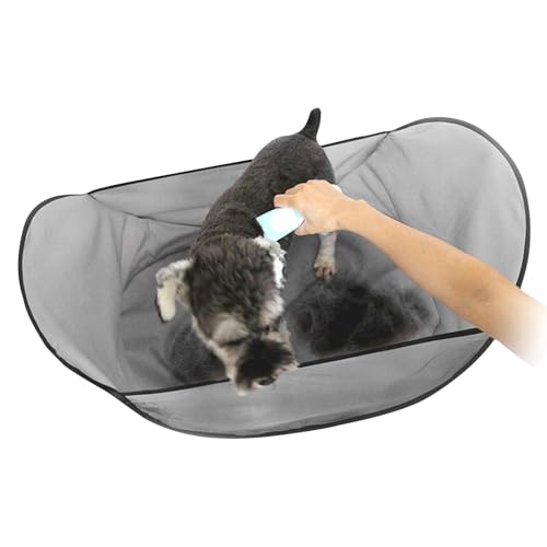 Ghjkldha Pet Cutting Cape, Large Gray Comfortable Pet Shearing Apron, Folding Grooming Bib, Portable Hair Tool, Perfect for Kittens, Puppies, Cats, Dogs and Grooming Ghjkldha Pet Cutting Cape, Large Gray Comfortable Pet Shearing Apron, Folding Grooming Bib, Portable Hair Tool, Perfect for Kittens, Puppies, Cats, Dogs and Grooming von Ghjkldha
