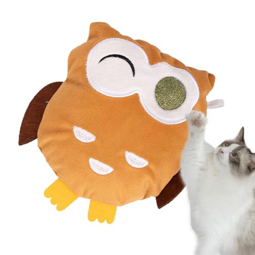 Ghjkldha Plüsch-Katzenminze-Spielzeug für Katzen, niedliches Katzenspielzeug, Eulenform, interaktives Katzenspielzeug für Innenkätzchen, Gänse, unterhaltsames Spielzeug Ghjkldha Plüsch-Katzenminze-Spielzeug für Katzen, niedliches Katzenspielzeug, Eulenform, interaktives Katzenspielzeug für Innenkätzchen, Gänse, unterhaltsames Spielzeug von Ghjkldha
