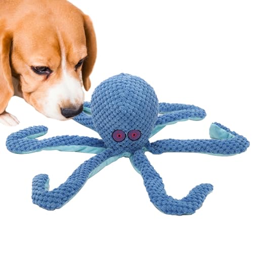 Ghjkldha Plush Squeaky Dog Toy, Soft Stuffed Tough Puppy Chew Toy, Engaging Octopus-Shaped Plaything, 14.96x4.72x4.72 inches Interactive Pet Training Device for Home and Outdoor Fun von Ghjkldha