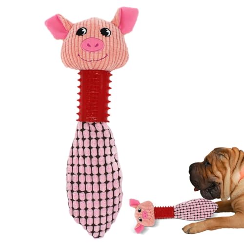 Ghjkldha Quietschendes Hundespielzeug, niedliches Kauspielzeug für Hunde, interaktives Hundespielzeug für kleine und mittelgroße Hunde, Anreicherungsspielzeug, reduziert Langeweile von Ghjkldha