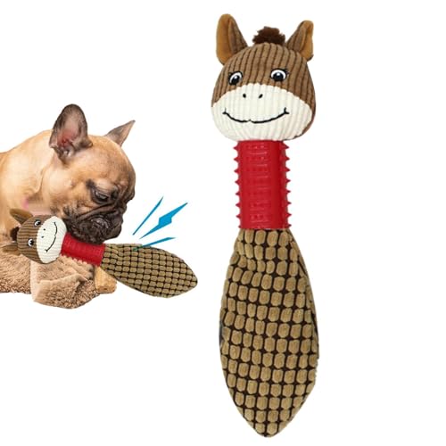 Ghjkldha Quietschendes Spielzeug für Welpen, niedliches Kauspielzeug für Hunde, interaktives Hundespielzeug für kleine und mittelgroße Hunde, Anreicherungsspielzeug, reduziert Langeweile von Ghjkldha