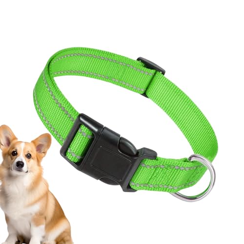 Ghjkldha Reflektierendes Katzenhalsband | Hunde-Komforthalsband | Nylon Hundehalsband, Hunde-Komforthalsband atmungsaktiv, bequem für große Katze, kleine Hunde von Ghjkldha