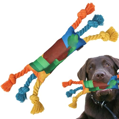 Ghjkldha Seil-Kauspielzeug – Seil-Hundespielzeug für Welpen, sicheres und weiches Kauseil, stabiles Haustierspielzeug für kleine Hunde und Welpen, verbessert die Mundgesundheit und Spielzeit von Ghjkldha