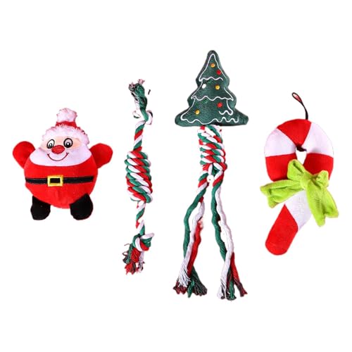 Ghjkldha Squeaky Dog Toys for Puppies, Christmas Interactive Plush Chew Toys, Treat Ball for Teething, Plush Dogs Toys for Pets, Puppy Toys for Dogs, Holiday Toy Set for Dogs Ghjkldha Squeaky Dog Toys for Puppies, Christmas Interactive Plush Chew Toys, Treat Ball for Teething, Plush Dogs Toys for Pets, Puppy Toys for Dogs, Holiday Toy Set for Dogs von Ghjkldha