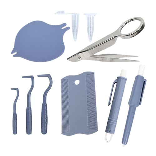 Ghjkldha Tick Remover Tool, Puppy Flea Puller Set, Ergonomic Flea Equipment, Easy to Clean Pet Grooming Tools for Home, Travel, Vet Kit, Parasite Removal Supplies, Blue, 4.33 Inches Ghjkldha Tick Remover Tool, Puppy Flea Puller Set, Ergonomic Flea Equipment, Easy to Clean Pet Grooming Tools for Home, Travel, Vet Kit, Parasite Removal Supplies, Blue, 4.33 Inches von Ghjkldha