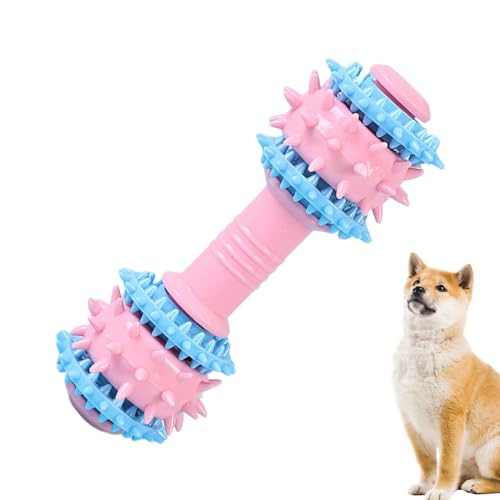 Ghjkldha Tough Dog Toys - Unzerstörbares Hundespielzeug mit Quietschspielzeug | Hundezahnbürste Kauspielzeug Welpe Beißring und Hundeball rutschfeste Beißringe für Training, Spielen von Ghjkldha
