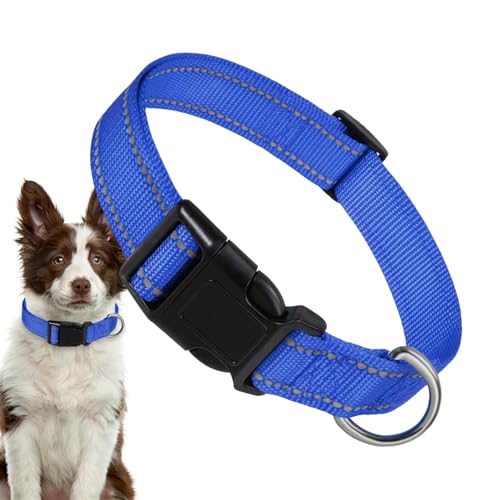 Ghjkldha Verstellbares Welpenhalsband – Hunde-Komforthalsband | Nylon-Hundehalsband, Komforthalsband für Hunde, atmungsaktiv, bequem für große Katzen, kleine Hunde von Ghjkldha