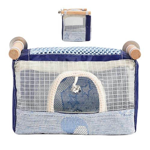 Ghjkldha Vogelhaus klein | Vogelnest Käfig | Atmungsaktives Vogelnest | Suspend Bird Snuggle Shed, Vogelnest Glocke, Nymphensittichbett, Vogelkäfigzubehör, Kleintierhaus, Vogelkäfig Bett, Vogel von Ghjkldha