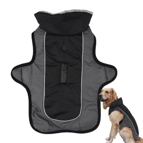 Ghjkldha Warme Hundejacke, warmer Mantel für Haustiere, reflektierende Hunde-Schneejacke, Kleidung, Hundekleidung für große Hunde und Haustiere von Ghjkldha